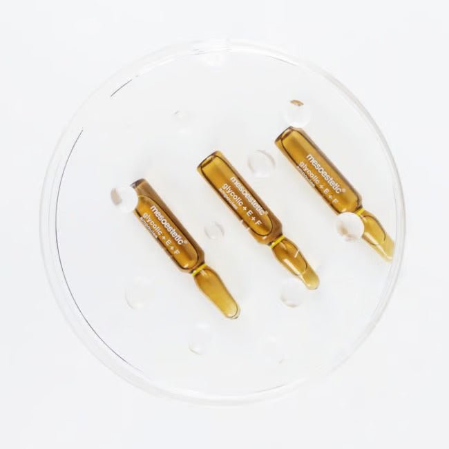 Mesoestetic Glycolic + E + F Ampoules – Ampollas Renovadoras - mesoesbeauty