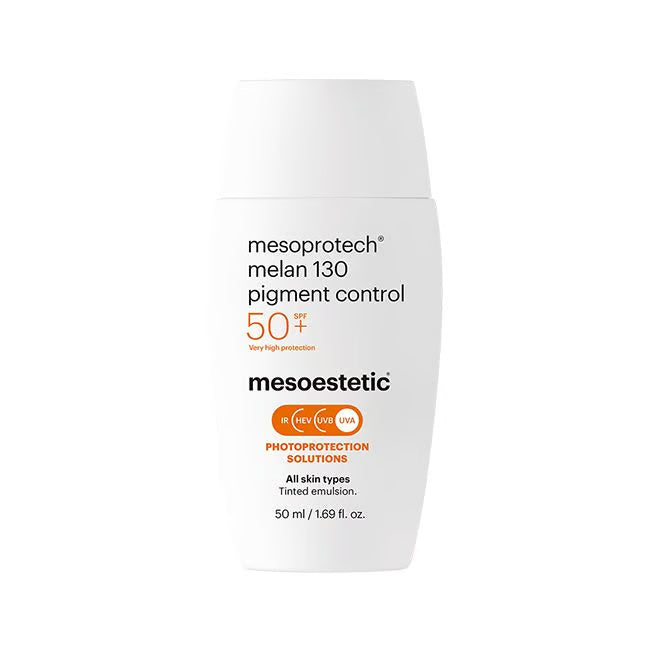 Fotoprotector con color Mesoestetic melan 130 pigment control SPF50+
