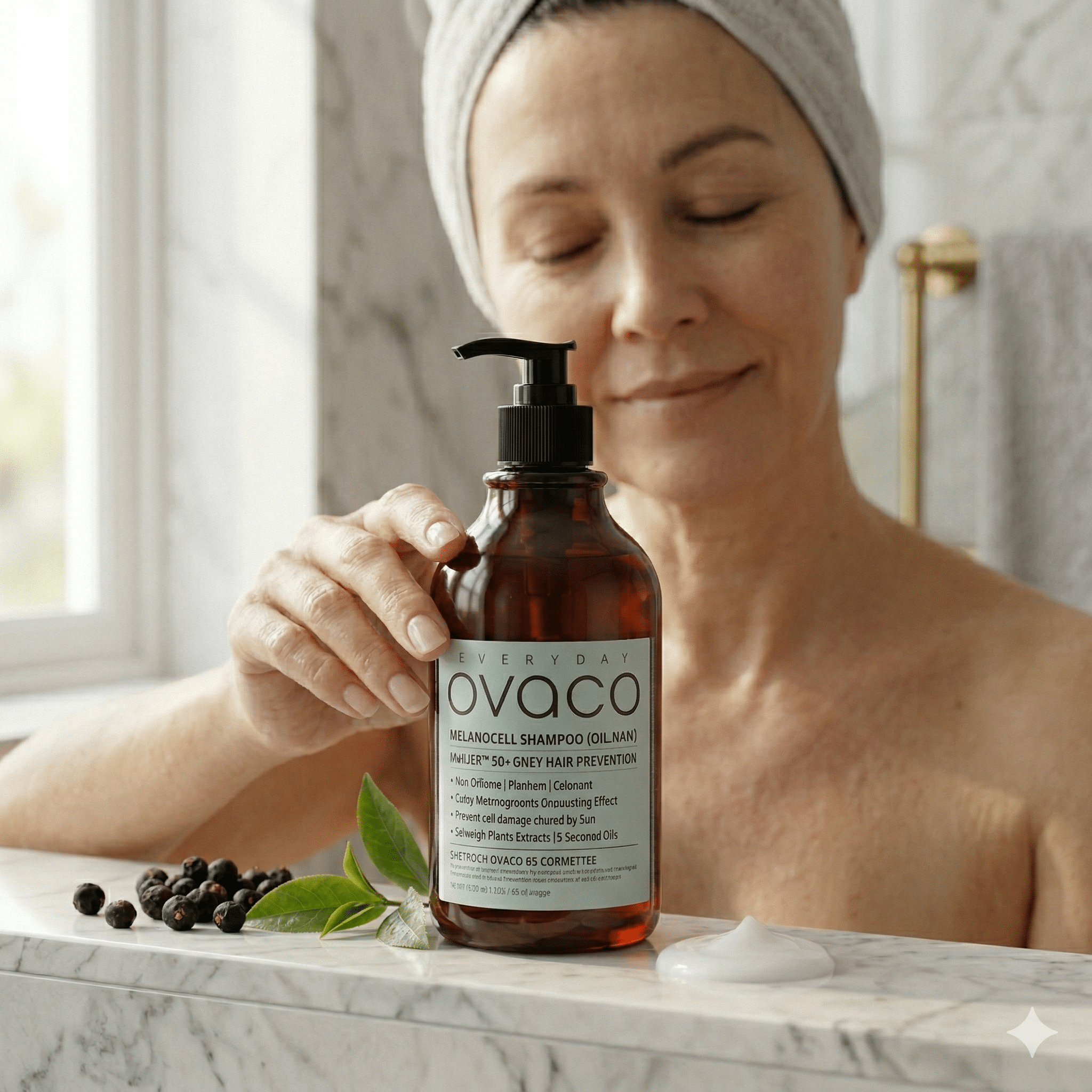 Ovaco Melanocell Shampoo - Champú Anticanas Cabello Graso - cosmetica10