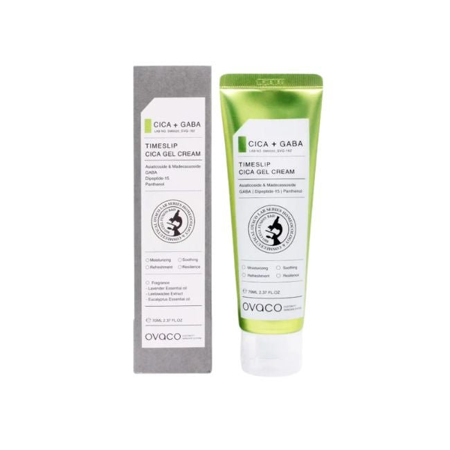Ovaco Timeslip Cica Gel Cream - Crema Centella Asiática Calmante y Reparadora - cosmetica10